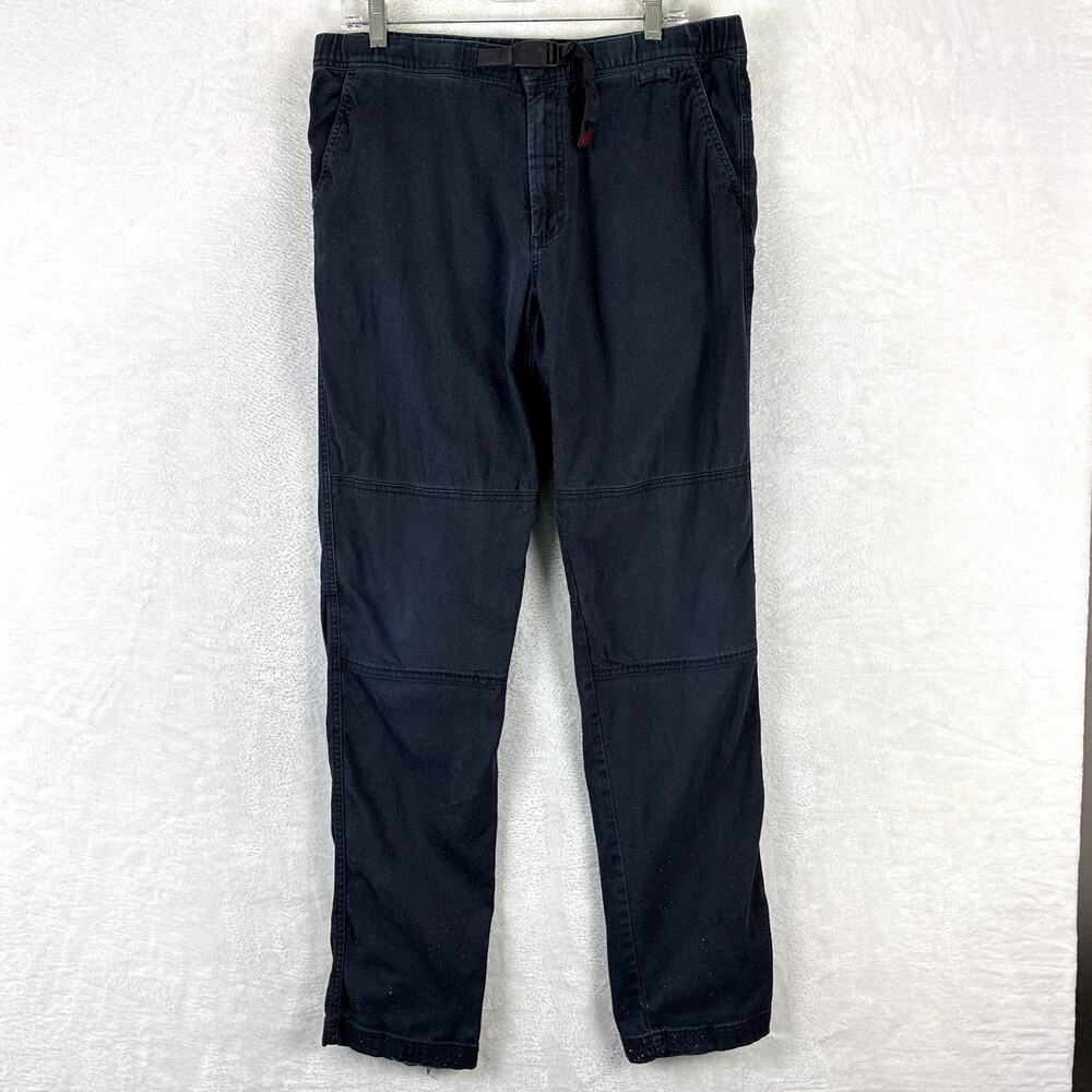 VTG Gramicci Pants Mens M Black Belted Canvas Baggy Climbing Outdoor Skate 90s